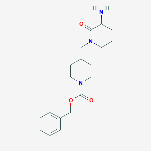 molecular formula C19H29N3O3 B14793919 Benzyl 4-[[2-aminopropanoyl(ethyl)amino]methyl]piperidine-1-carboxylate 