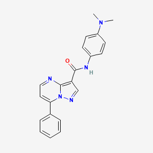 Pyrazolo[1,5-a]pyrimidine-3-carboxamide, N-[4-(dimethylamino)phenyl]-7-phenyl-