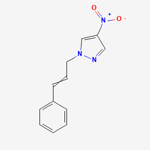 4-Nitro-1-(3-phenylprop-2-enyl)pyrazole