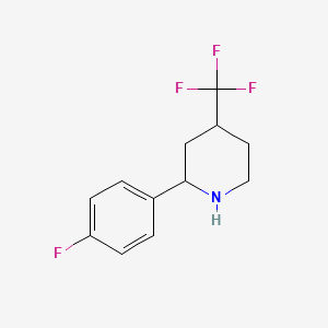 Cis-2-(4-fluorophenyl)-4-(trifluoromethyl)piperidine