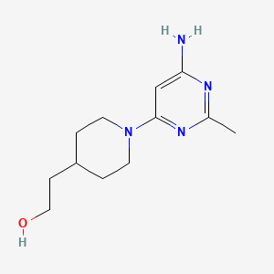 2-(1-(6-Amino-2-methylpyrimidin-4-yl)piperidin-4-yl)ethan-1-ol