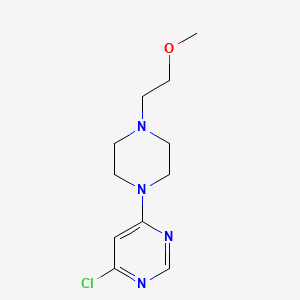 molecular formula C11H17ClN4O B1479397 4-氯-6-(4-(2-甲氧基乙基)哌嗪-1-基)嘧啶 CAS No. 1289021-43-7