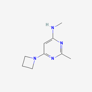 molecular formula C9H14N4 B1479402 6-(azetidin-1-yl)-N,2-dimethylpyrimidin-4-amine CAS No. 1865092-71-2