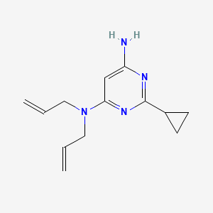 molecular formula C13H18N4 B1479403 N4,N4-diallyl-2-cyclopropylpyrimidine-4,6-diamine CAS No. 2098033-41-9