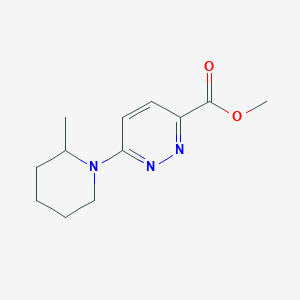 molecular formula C12H17N3O2 B1479409 Methyl 6-(2-methylpiperidin-1-yl)pyridazine-3-carboxylate CAS No. 2098011-90-4