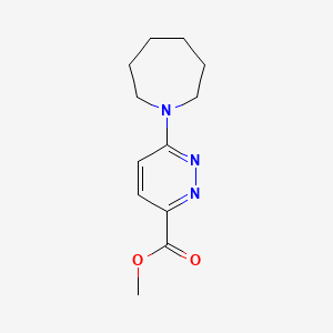 molecular formula C12H17N3O2 B1479412 Methyl 6-(azepan-1-yl)pyridazine-3-carboxylate CAS No. 2098024-47-4
