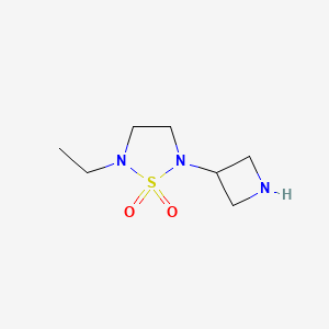 molecular formula C7H15N3O2S B1479414 2-(氮杂环丁-3-基)-5-乙基-1,2,5-噻二唑烷二氧化物 CAS No. 2098127-45-6