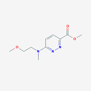 molecular formula C10H15N3O3 B1479415 Methyl 6-((2-methoxyethyl)(methyl)amino)pyridazine-3-carboxylate CAS No. 2098012-17-8