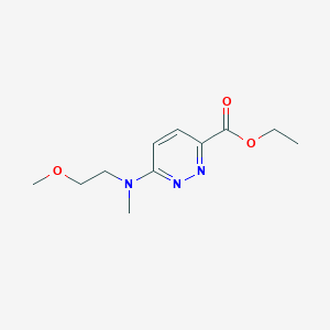 molecular formula C11H17N3O3 B1479418 Ethyl 6-((2-methoxyethyl)(methyl)amino)pyridazine-3-carboxylate CAS No. 2098057-77-1