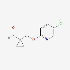 1-(((5-Chloropyridin-2-yl)oxy)methyl)cyclopropane-1-carbaldehyde