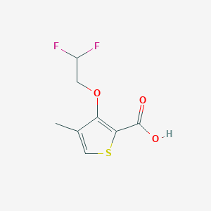 molecular formula C8H8F2O3S B1479421 3-(2,2-Difluoroethoxy)-4-methylthiophene-2-carboxylic acid CAS No. 2092066-40-3