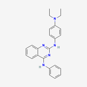 N2-(4-(Diethylamino)phenyl)-N4-phenylquinazoline-2,4-diamine