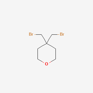 molecular formula C7H12Br2O B1479429 4,4-bis(bromomethyl)tetrahydro-2H-pyran CAS No. 1936111-60-2