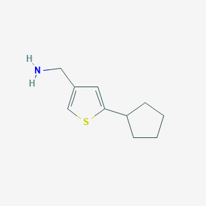 molecular formula C10H15NS B1479430 (5-环戊基噻吩-3-基)甲胺 CAS No. 1934528-65-0