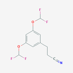 (3,5-Bis(difluoromethoxy)phenyl)propanenitrile