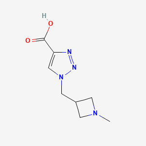 molecular formula C8H12N4O2 B1479432 1-((1-methylazetidin-3-yl)methyl)-1H-1,2,3-triazole-4-carboxylic acid CAS No. 2090614-29-0
