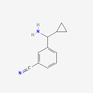 3-(Amino(cyclopropyl)methyl)benzonitrile