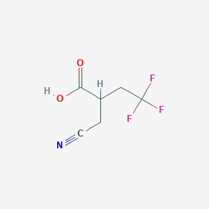 2-(Cyanomethyl)-4,4,4-trifluorobutanoic acid