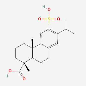 (1R,4aS)-1,4a-dimethyl-7-propan-2-yl-6-sulfo-2,3,4,9,10,10a-hexahydrophenanthrene-1-carboxylic acid