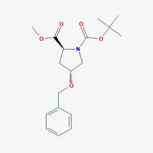 B147944 (2S,4R)-1-Boc-4-Benzyloxy-pyrrolidine-2-dicarboxylic acid methyl ester CAS No. 136024-60-7