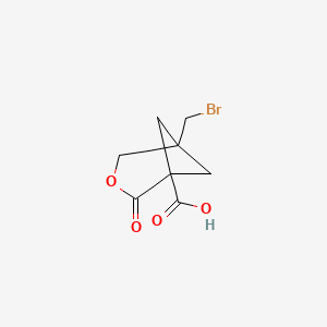 5-(Bromomethyl)-2-oxo-3-oxabicyclo[3.1.1]heptane-1-carboxylic acid