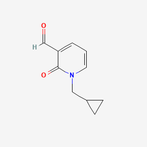 1-(Cyclopropylmethyl)-2-oxo-1,2-dihydropyridine-3-carbaldehyde