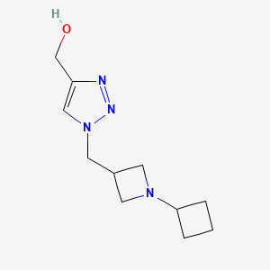 (1-((1-cyclobutylazetidin-3-yl)methyl)-1H-1,2,3-triazol-4-yl)methanol