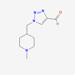 1-((1-methylpiperidin-4-yl)methyl)-1H-1,2,3-triazole-4-carbaldehyde