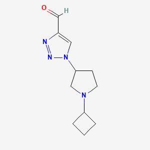 1-(1-cyclobutylpyrrolidin-3-yl)-1H-1,2,3-triazole-4-carbaldehyde