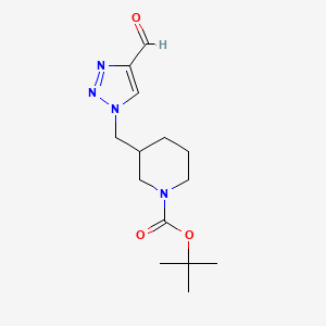 tert-butyl 3-((4-formyl-1H-1,2,3-triazol-1-yl)methyl)piperidine-1-carboxylate