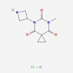 molecular formula C10H14ClN3O3 B1479462 5-(Azetidin-3-yl)-7-methyl-5,7-diazaspiro[2.5]octane-4,6,8-trione hydrochloride CAS No. 2098126-85-1