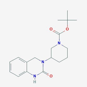 molecular formula C18H25N3O3 B14794654 (R)-tert-Butyl 3-(2-oxo-1,2-dihydroquinazolin-3(4H)-yl)piperidine-1-carboxylate 