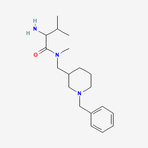 molecular formula C19H31N3O B14794680 2-amino-N-[(1-benzylpiperidin-3-yl)methyl]-N,3-dimethylbutanamide 