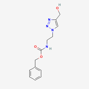 benzyl (2-(4-(hydroxymethyl)-1H-1,2,3-triazol-1-yl)ethyl)carbamate