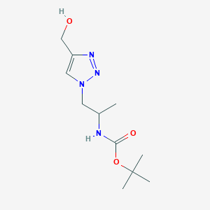 tert-butyl (1-(4-(hydroxymethyl)-1H-1,2,3-triazol-1-yl)propan-2-yl)carbamate