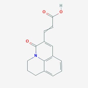 molecular formula C15H13NO3 B14794733 3-(2-Oxo-1-azatricyclo[7.3.1.05,13]trideca-3,5(13),6,8-tetraen-3-yl)prop-2-enoic acid 