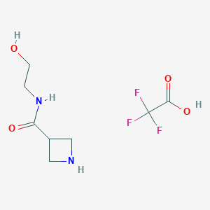 N-(2-hydroxyethyl)azetidine-3-carboxamide 2,2,2-trifluoroacetate