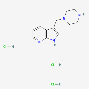 3-(piperazin-1-ylmethyl)-1H-pyrrolo[2,3-b]pyridine trihydrochloride