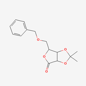 molecular formula C15H18O5 B14794776 6-(benzyloxymethyl)-2,2-dimethyl-6,6a-dihydro-3aH-furo[3,4-d][1,3]dioxol-4-one 