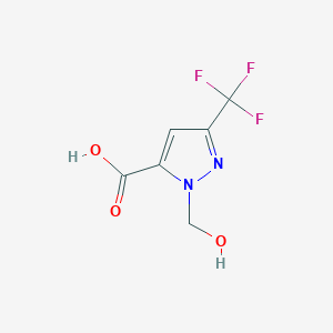 1-(hydroxymethyl)-3-(trifluoromethyl)-1H-pyrazole-5-carboxylic acid