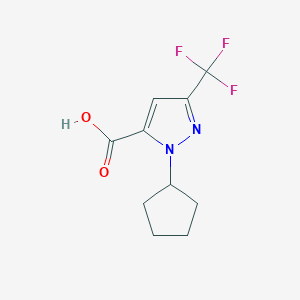 1-cyclopentyl-3-(trifluoromethyl)-1H-pyrazole-5-carboxylic acid