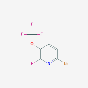 molecular formula C6H2BrF4NO B14794829 6-Bromo-2-fluoro-3-(trifluoromethoxy)pyridine 