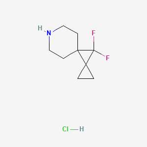 10,10-Difluoro-7-azadispiro[2.0.5^{4}.1^{3}]decane hydrochloride