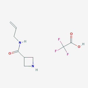 molecular formula C9H13F3N2O3 B1479487 N-allylazetidine-3-carboxamide 2,2,2-trifluoroacetate CAS No. 2098054-69-2