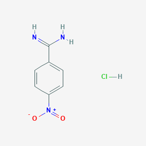 molecular formula C7H8ClN3O2 B014795 4-硝基苯甲酰胺盐酸盐 CAS No. 15723-90-7