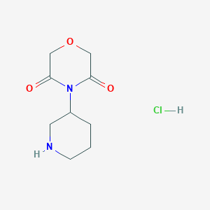 4-(Piperidin-3-yl)morpholine-3,5-dione hydrochloride