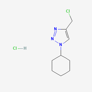 4-(chloromethyl)-1-cyclohexyl-1H-1,2,3-triazole hydrochloride