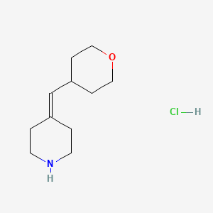 molecular formula C11H20ClNO B1479507 4-[(Oxan-4-yl)methylidene]piperidine hydrochloride CAS No. 2097952-17-3