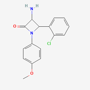 3-Amino-4-(2-chlorophenyl)-1-(4-methoxyphenyl)azetidin-2-one