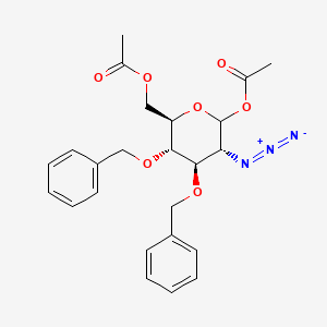 1,6-di-O-acetyl-2-azido-3,4-di-O-benzyl-2-deoxy-|A,|A-D-glucopyranose